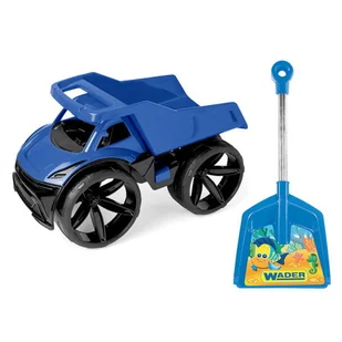 Granatowa Wywrotka WADER Maximus z łopatą zabawka do piasku - Zabawki do piasku Granatowa Wywrotka WADER Maximus z łopatą zabawka do piasku - Zabawki do piasku - miniaturka - grafika 1