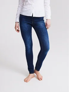 ICHI Jeansy 102011 Niebieski Skinny Fit - Spodnie damskie - miniaturka - grafika 1