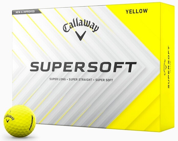 Piłki golfowe Callaway Supersoft 2025 Basic, 12, Supersoft