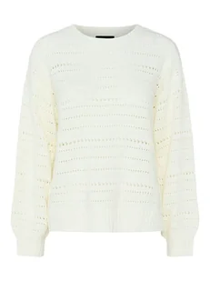 Pieces Sweter "Molly" w kolorze kremowym - Swetry damskie - miniaturka - grafika 1