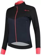 Kurtki damskie - Damska Kurtka Rowerowa  Rogelli Winterjacket Contenta | Blue\Black\Coral - Rozmiar M - miniaturka - grafika 1