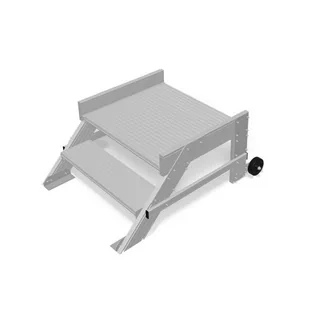 Krause Schodki jezdne z pomostem 2 stopnie o szer. 800 mm 810373 810373 - Rusztowania - miniaturka - grafika 1