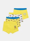 Majtki dla dzieci - Sinsay - Bokserki 4 pack SpongeBob SquarePants - żółty - miniaturka - grafika 1