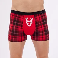 Majtki męskie - SZORTY CORNETTE BS-007/76 RED NOSE 2 (kolor czerwony, rozmiar XL) - miniaturka - grafika 1