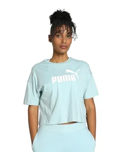 PUMA Damska koszulka Essentials przycięte logo - Koszulki i topy damskie - miniaturka - grafika 1