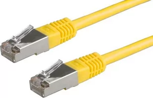 Roline PatchCord, Cat5e, FTP, 1m, żółty (21.15.0132) - Patchcordy - miniaturka - grafika 1