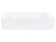 Umywalki - Umywalka nablatowa 51 x 34 cm biała CHIVANA - miniaturka - grafika 1