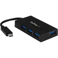 Huby USB - Startech HUB USB USB C 4x USB 3.0 czarny HB30C4AFS - miniaturka - grafika 1