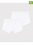 Majtki dla dzieci - PETIT BATEAU Bokserki (2 pary) w kolorze białym - miniaturka - grafika 1