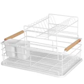 Suszarki do naczyń - SUSZARKA DO NACZYŃ Z OCIEKACZEM I TACĄ DWU POZIOMOWA 3387 - miniaturka - grafika 1