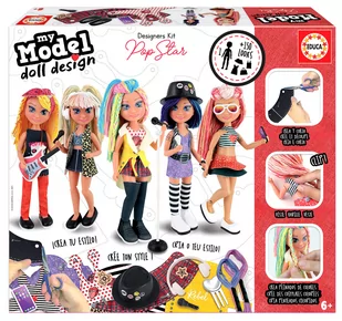 Educa, Lalka ubieranka - Pop Star - Lalki dla dziewczynek - miniaturka - grafika 1