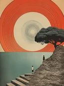 Obrazy i zdjęcia - Plakat / Surrealistyczny Kolaż / Słońce - miniaturka - grafika 1