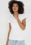 Koszulki i topy damskie - Biały T-shirt Gathanthei - miniaturka - grafika 1