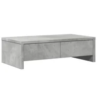 Akcesoria do monitorów - vidaXL Podstawa pod monitor z szufladami betonowa szara 50x27x15 cm - miniaturka - grafika 1