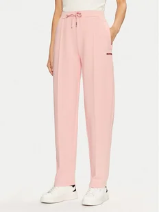 Guess Spodnie materiałowe V5RB01 KCLD1 Różowy Regular Fit - Spodnie sportowe damskie - miniaturka - grafika 1