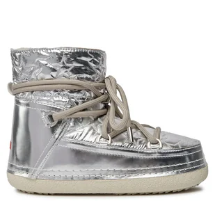 Śniegowce Inuikii Bomber Star 75101-068 Srebrny - Śniegowce damskie - miniaturka - grafika 1