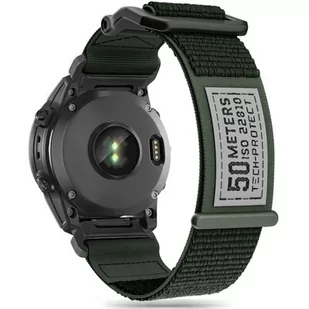 Pasek TECH-PROTECT Scout do Garmin Fenix 5/6/6 Pro/7 (47mm) Zielony - Akcesoria do smartwatchy - miniaturka - grafika 1