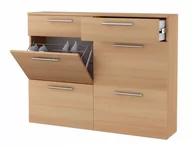 Szafki na buty - Szafka na buty LOCO Salamanca SM, buk, 100x130x28 cm - miniaturka - grafika 1