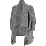 Koszulki i topy damskie - Nike damska koszulka z długim rękawem do jogi czarny Black/Htr/Anthracite S - miniaturka - grafika 1
