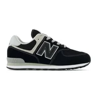Buty dla dziewczynek - Buty New Balance Jr GC574EVB czarne - miniaturka - grafika 1