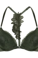 Biustonosze - Hunkemöller Usztywniony biustonosz push-up Amara z fiszbinami Zielony - miniaturka - grafika 1