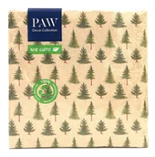 Dekoracje i nakrycia stołu na imprezę - Beżowe Serwetki Z Recyklingu Z Nadrukiem Zimowym Drzewa Choinki 20 Szt. - miniaturka - grafika 1