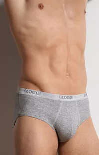 Sloggi Men Basic Midi slipy 10004712, Kolor szary, Rozmiar L, Sloggi - Intymna - Majtki męskie - miniaturka - grafika 1