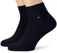 Skarpetki damskie - Tommy Hilfiger Męskie skarpety TH Men Quarter 2 pary, granatowy, 43-46 EU - miniaturka - grafika 1