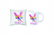Gadżety dla niej i dla niego - ZESTAW PREZENT PODUSZKA + KUBEK BARBIE + IMIĘ - miniaturka - grafika 1