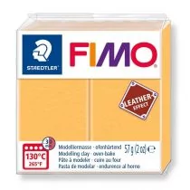 Staedtler Masa Fimo Leather effect 57g żółty szafran - Akcesoria rzeźbiarskie - miniaturka - grafika 1