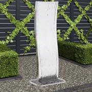 Fontanny ogrodowe - vidaXL Falista fontanna ogrodowa z pompą, stal nierdzewna, 108 cm - miniaturka - grafika 1
