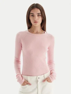 Patrizia Pepe Sweter 2K0337/K7S0-M555 Różowy Regular Fit - Swetry damskie - miniaturka - grafika 1