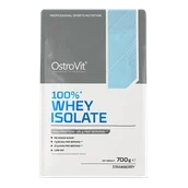 Odżywki białkowe - OstroVit 100% Whey Isolate, smak truskawkowy, 700 g - miniaturka - grafika 1