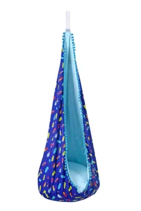 Huśtawka kokon dla dzieci, bawełna, kolorowy wiatr - Leżaczki i huśtawki - miniaturka - grafika 1