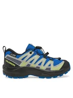 Buty trekkingowe dziecięce - Salomon Trekkingi Xa Pro V8 Waterproof L47729600 Niebieski - miniaturka - grafika 1