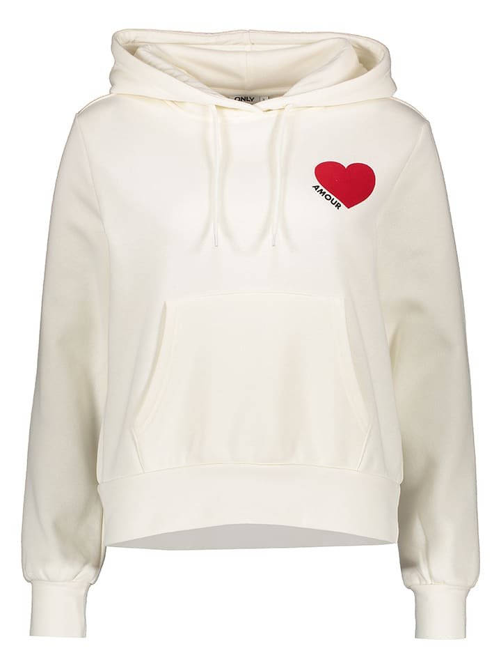 ONLY Bluza w kolorze kremowym