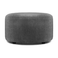 Pufy i podnóżki - Szary aksamitny puf Mazzini Sofas Debbie, ø 68 cm - miniaturka - grafika 1
