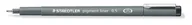Długopisy - Staedtler, Pisak z atramentem pigmentowym, czarny, 0.5 mm - miniaturka - grafika 1