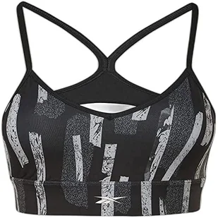 Reebok Damski biustonosz sportowy Myt All Over Print - Biustonosze - miniaturka - grafika 1