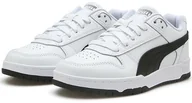 Sneakersy damskie - Buty damskie sportowe Puma RBG Game Low Core 38 Skórzane Białe Sneakersy - miniaturka - grafika 1