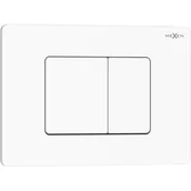 Przyciski spłukujące - Mexen Tex 05 przycisk spłukujący stal nierdzewna, biały błyszczący - 6105-01 - miniaturka - grafika 1