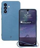 Etui i futerały do telefonów - Bizon Silikonowe etui z pierścieniem magnetycznym Case Silicone Magnetic Sq do Galaxy A26 5G, granatowe - miniaturka - grafika 1