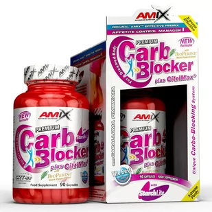 Amix Carb Blocker 90caps - Spalacze tłuszczu - miniaturka - grafika 1
