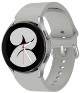 Akcesoria do smartwatchy - Bizon Pasek Strap Watch Silicone do Galaxy Watch 20 mm, jasnoszary - miniaturka - grafika 1