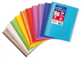 Clairefontaine Kołonotatnik Koverbook w linię 80 kart. 14,8x21cm mix kolorów CFN366701C - Notesy i bloczki - miniaturka - grafika 1
