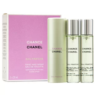 Chanel Chance Eau Fraiche Twist and Spray woda toaletowa 3x20ml WKŁAD - Wody i perfumy damskie - miniaturka - grafika 1