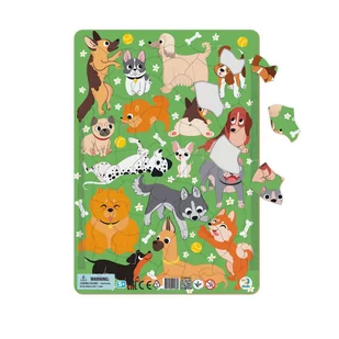 Puzzle ramkowe Pieski 53 elementy dla 5 latka - Puzzle - miniaturka - grafika 1