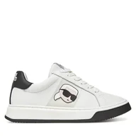 Buty dla chłopców - Sneakersy Karl Lagerfeld Kids Z30380 M Biały - miniaturka - grafika 1