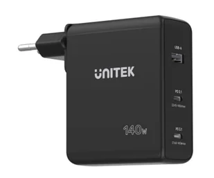 Unitek Ładowarka sieciowa GaN 140W (65W, 45W) - Ładowarki do telefonów - miniaturka - grafika 1