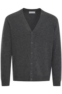 Swetry męskie - CASUAL FRIDAY Cfkarl Lambswool kardigan męski kardigan, 50817/Pewter Mix, XL - miniaturka - grafika 1